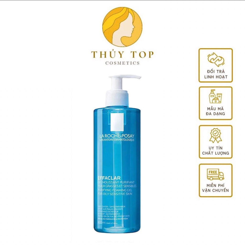 Sữa Rửa Mặt La Roche Posay Effaclar Purifying Foaming Gel 400ml Cho Da Dầu & Da Mụn Nhạy Cảm