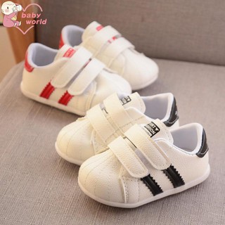 Giày thể thao quai dán họa tiết sọc thời trang năng động cho bé