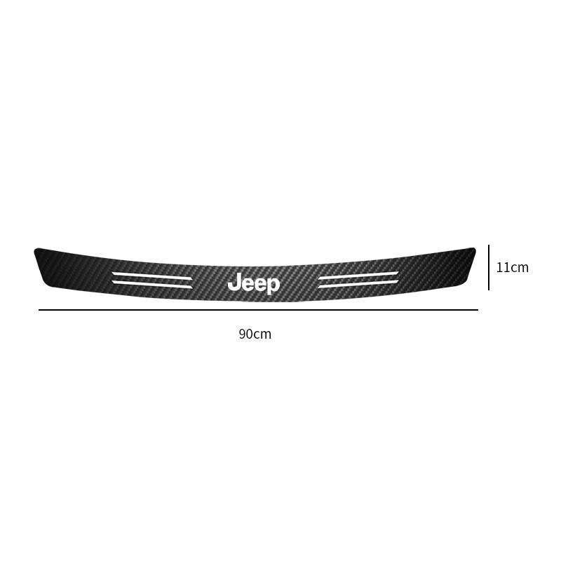1 Miếng Dán Sợi Carbon Bảo Vệ Cốp Sau Xe Hơi JEEP Grand Cherokee Commander Wrangler Compass Patriot