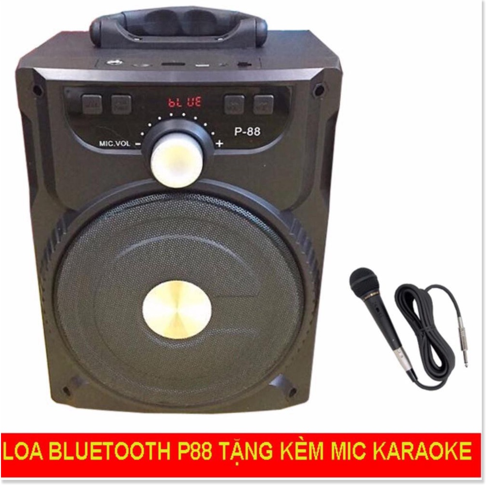 Loa bluetooth hát Karaoke Xách tay P87 P88 P89 tặng kèm Micro