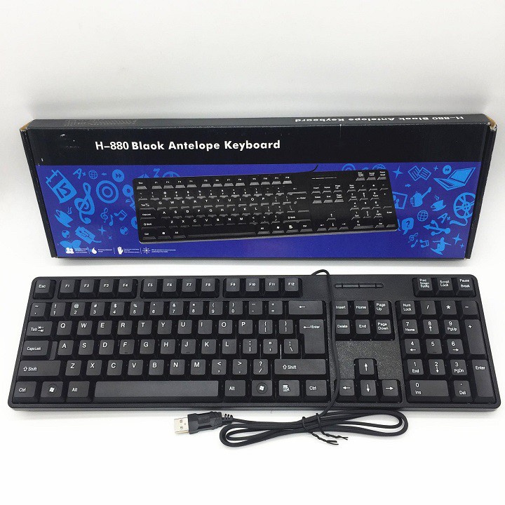 Bàn phím Key Board HP H-880 USB - Bán phím chất lượng tốt,bền đẹp