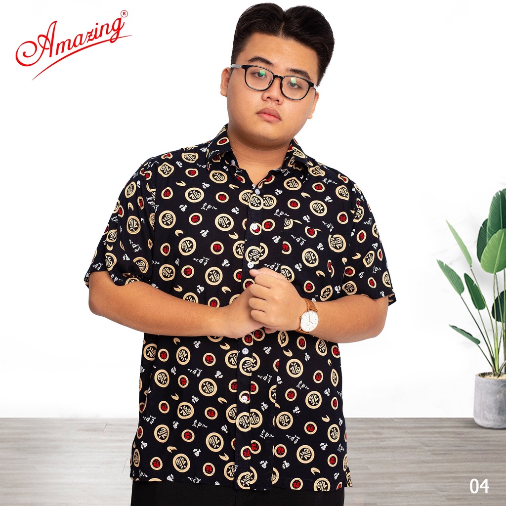 Áo somi tole bông đồng tiền đại gia, thời trang mùa hè rộng rãi thoáng mát, tà ngang, ngắn tay, big size, Amazing