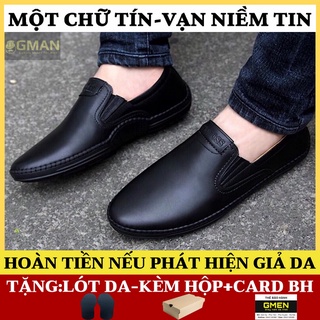 Giày da nam chất liệu da thật 100% mềm mại đế cao su khâu chỉ dù siêu êm chân TK009
