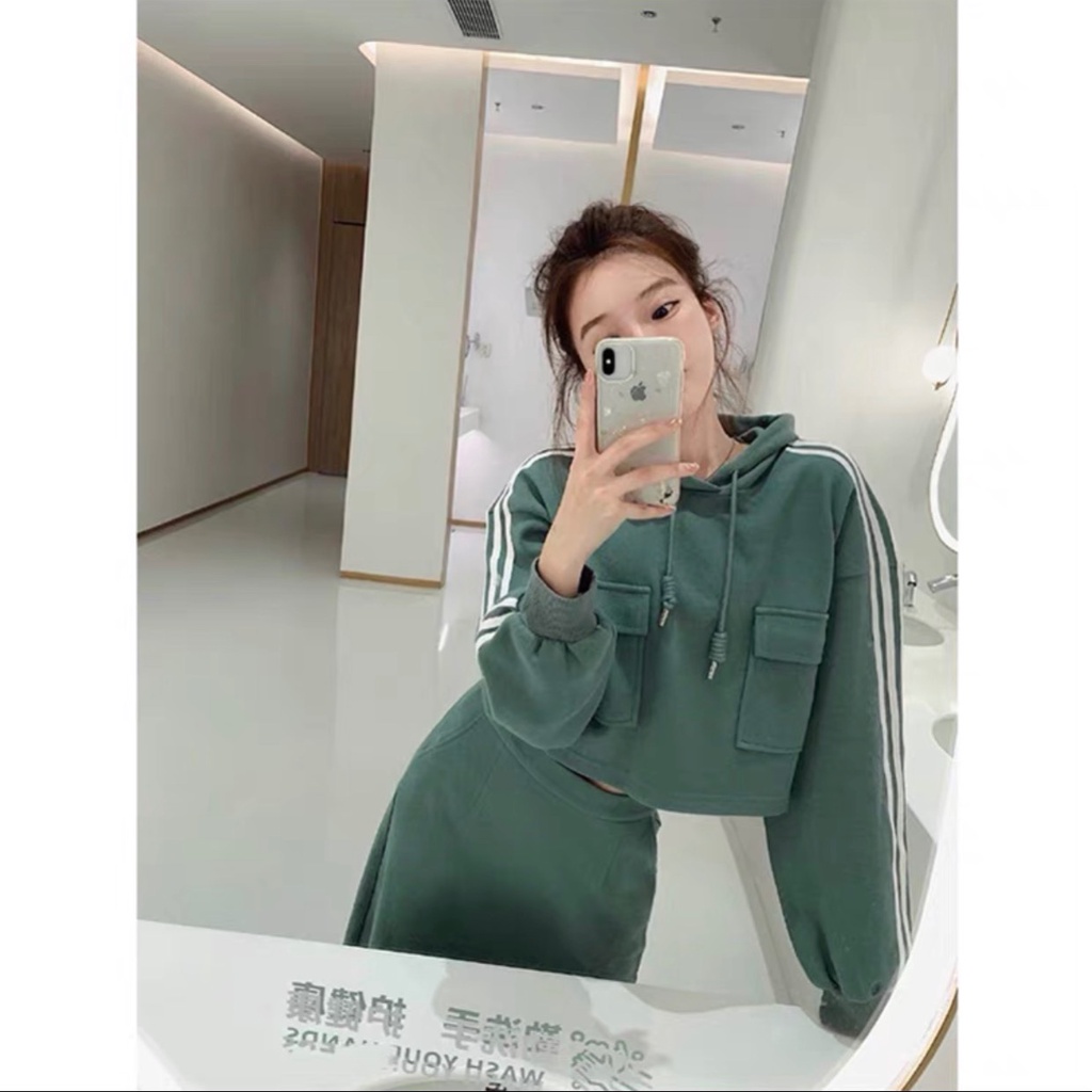 Bộ nỉ nữ form rộng áo hoodie nữ chất dày phong unisex mặc đi học đi chơi có mũ thời trang ulzzang hàn quốc 2021 ATD005