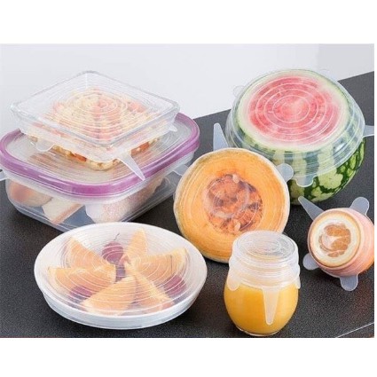 Set 6 Nắp Đậy Bảo Quản Thực Phẩm SIlicon