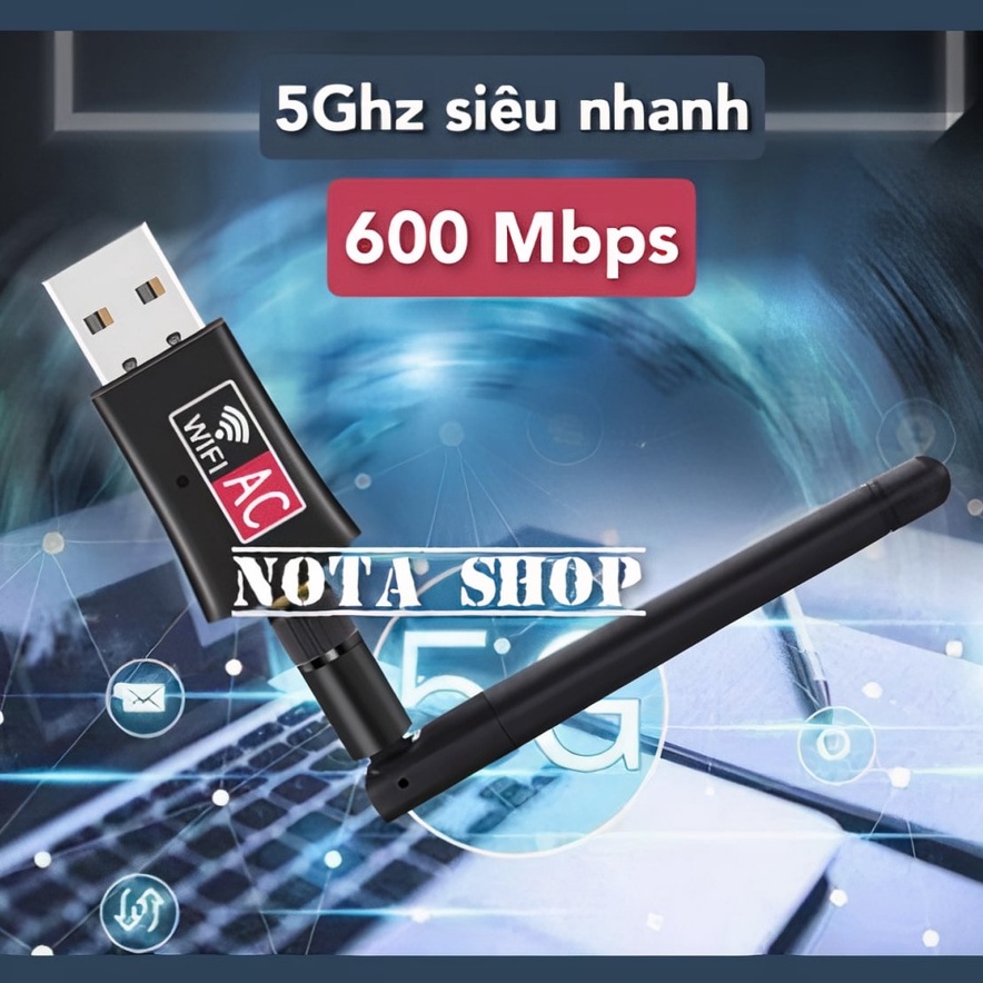 [HỎA TỐC - CHÍNH HÃNG] USB WiFi TP LINK 600Mbps T2U tốc độ cao - thu sóng WiFi 5Ghz cho Laptop PC máy bàn