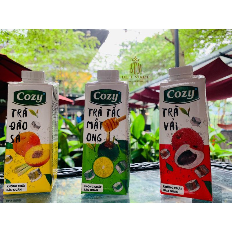 [SIÊU RẺ] LỐC 4 HỘP TRÀ TRÁI CÂY COZY THƠM NGON GIẢI NHIỆT