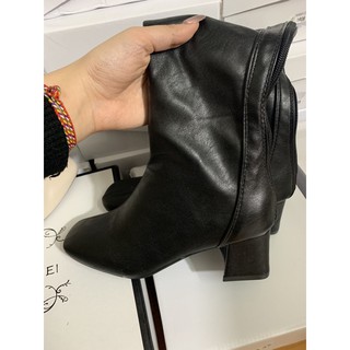 (Có sẵn) Bốt Da Cao Cổ Đến Đầu Gối 5 Phân Bốt Đùi Boots