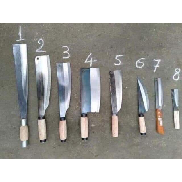 Bộ dao nhà bếp 8 món chặt cây - chặt xương - chặt gà - dao thái thịt