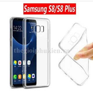 Ốp lưng dẻo silicon galaxy s8/s8 plus siêu mỏng trong suốt