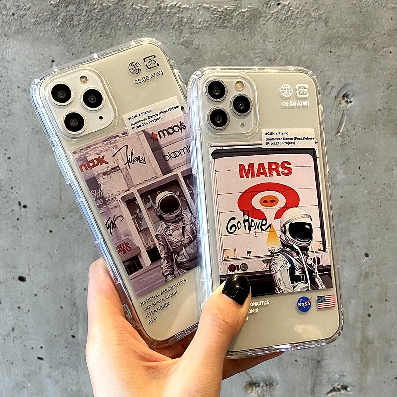 Ốp điện thoại mềm in logo NASA cho iPhone 11 11Pro 11Promax 6s 7Plus 8 8 X XR XSmax SE 2020