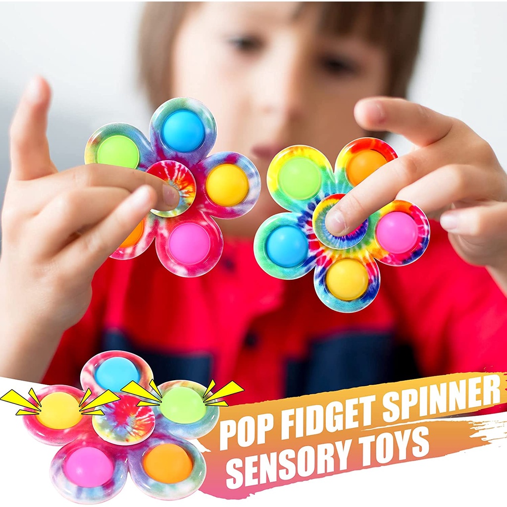 Pop it Fidget Toy Spinner Con Quay Bấm Bóng Tik Tok Shop NHAGAU1981