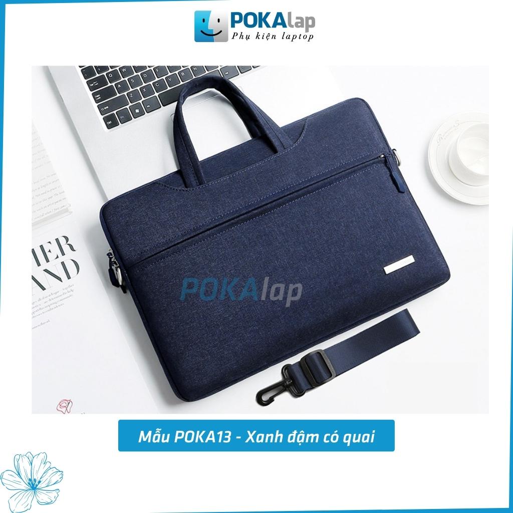 Túi chống sốc laptop POKA13 chất liệu vải oxford cao cấp chống thấm nước 13,14,15.6 inch unisex - POKALAP