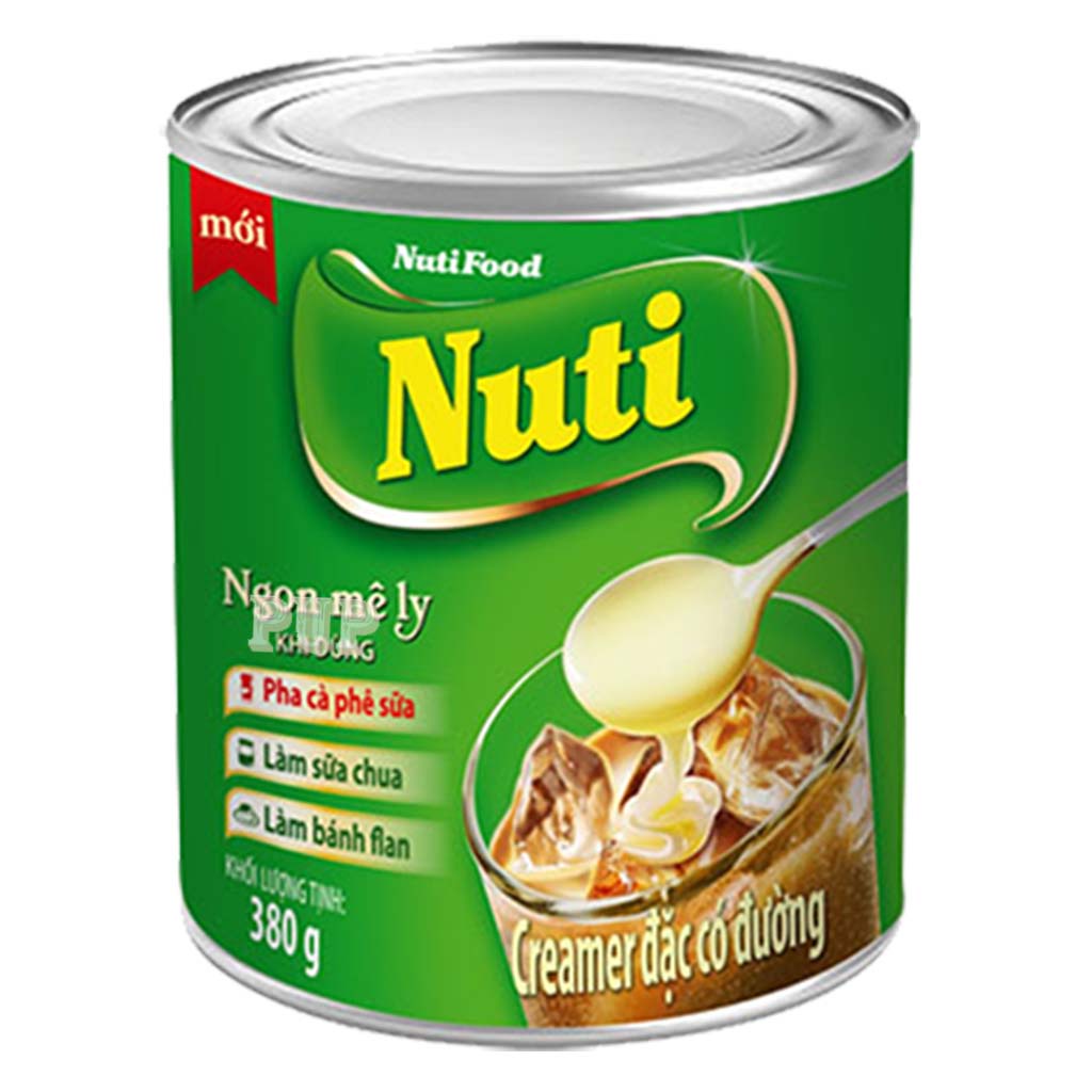 Sữa Đặc Có Đường Nuti Lon Xanh 380g Creamer Dùng Làm Bánh,Pha Cà Phê