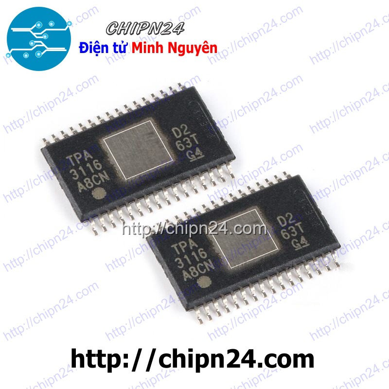 [1 CON] (SOP) IC Dán TPA3116 HTSSOP-32 (SMD) (TPA3116D2 TPA3116D2DADR 3116 Class D)