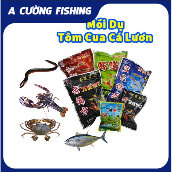 10 Bịch Mồi Đánh Tôm , Cua , Tép , Lươn Trạch Hiệu Quả Cao