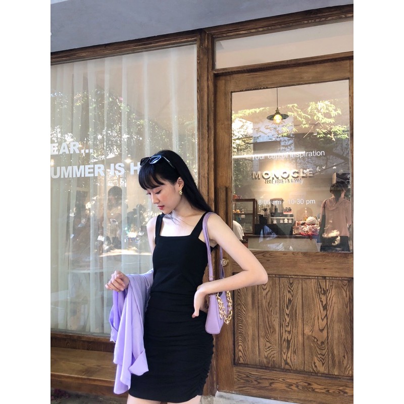 Váy 2s bản to rúm eo