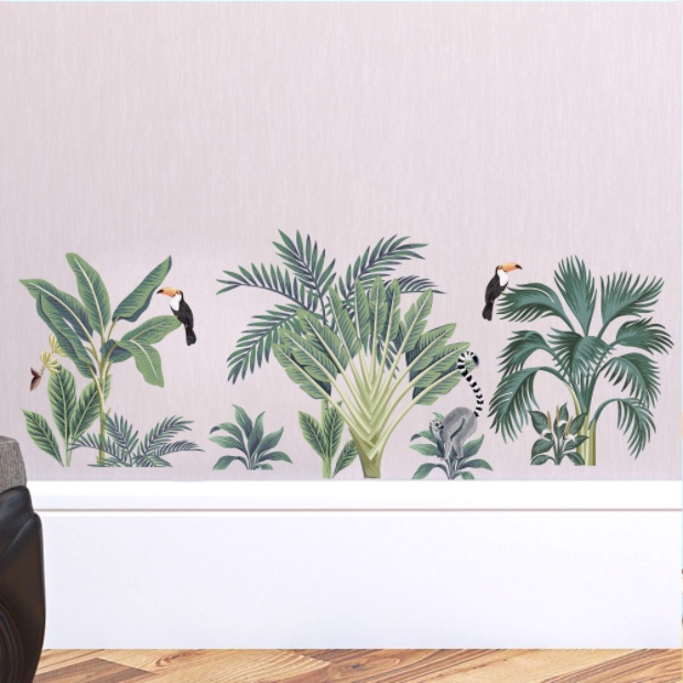Decal trang trí tường - 3 chùm cây nho nhỏ