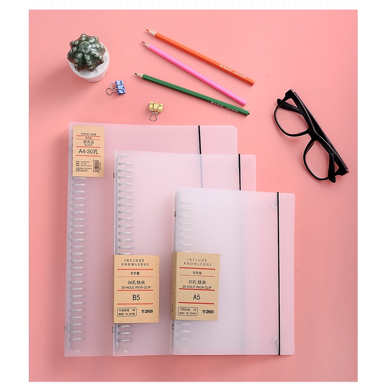 [Mã LIFE20KALL giảm 10% đơn 50K] Sổ tay, sổ còng a4 a5 b5 giấy refill dày 100 gsm bullet journal