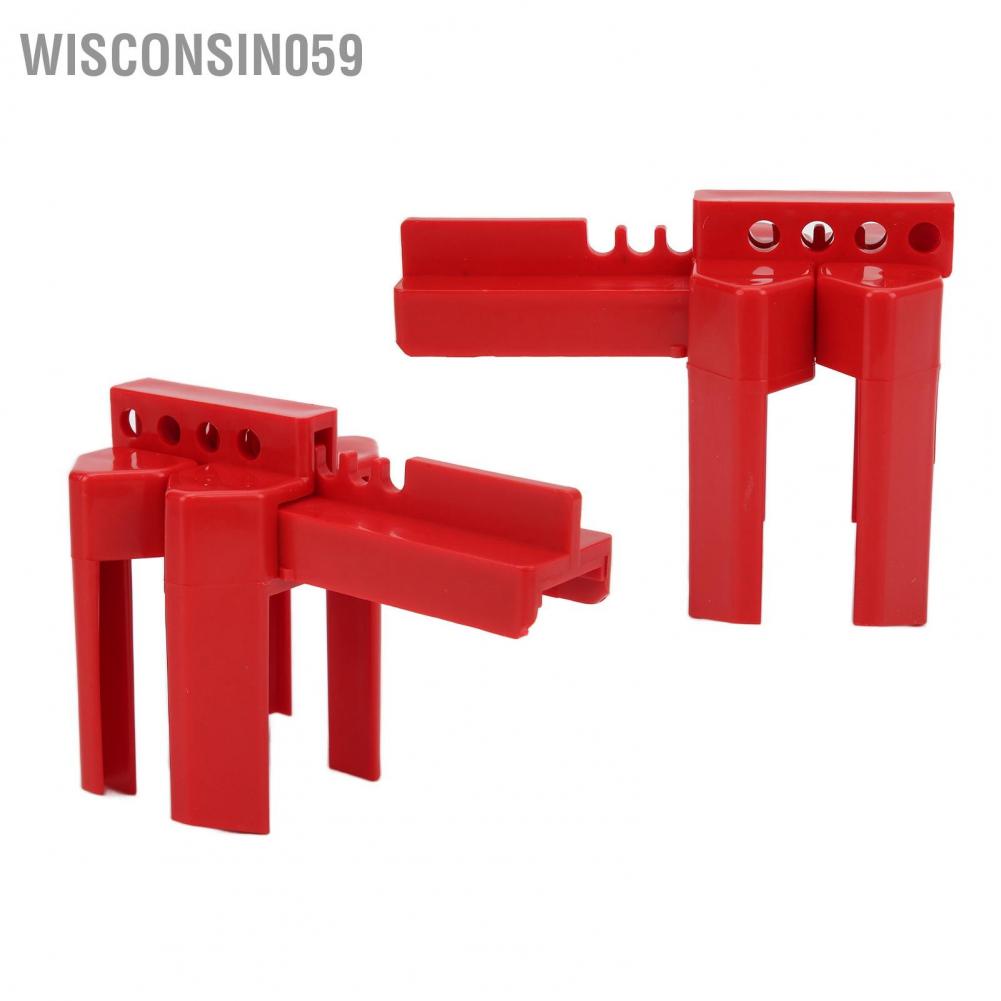 Wisconsin059 2PCS Ball Valve Lockout Impact Resistance Corrosion Resistant Insulation Safety Lock
