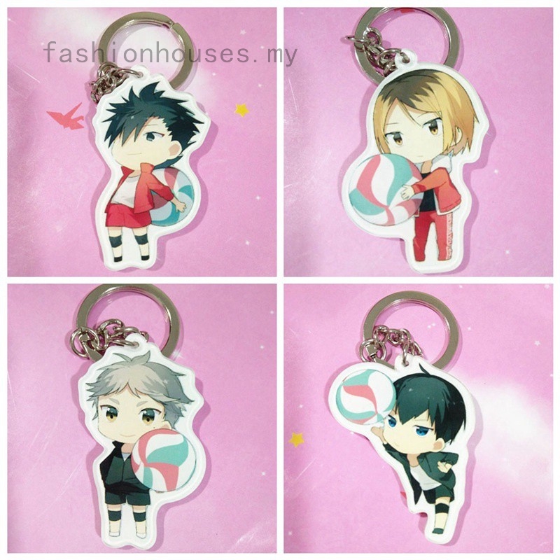 Mô Hình Nhân Vật Anime Haikyuu Độc Đáo Sống Động Móc Chìa Khóa Bằng Acrylic Hình Anime