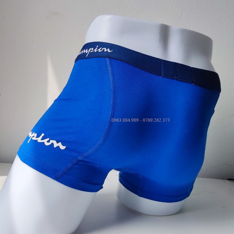 Hộp 4 quần boxer nam CH.01 chất cotton đẹp, dạng sịp đùi cực thoải mái cho anh em