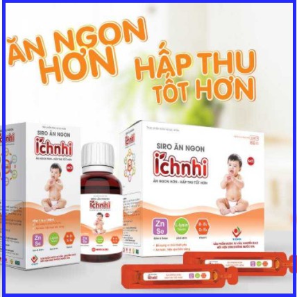 ( CHÍNH HÃNG) Siro ăn ngon ích nhi cho bé, tiêu hóa tốt, tăng hấp thu, không lo táo bón, tăng sức đề kháng