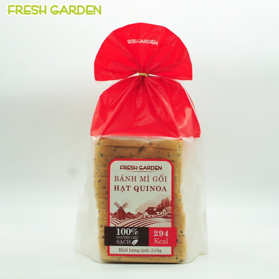 Bánh Sandwich Tươi - Bánh Mì Gối FRESH GARDEN Nguyên Liệu Bơ Sữa Thơm Ngon Túi 310g