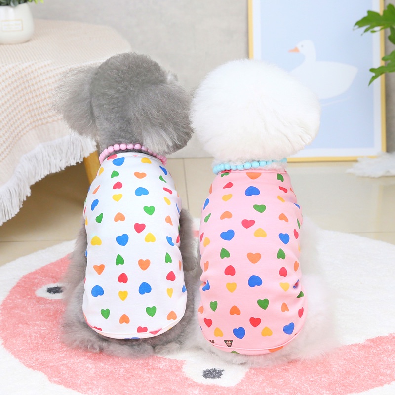 Áo Khoác Sát Nách Vải Cotton Mỏng Màu Trơn In Hình Trái Tim Nhiều Màu Thoáng Khí Chống Nắng Cỡ Nhỏ Và Vừa