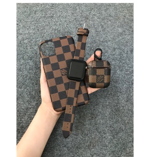 COMBO PHỤ KIỆN L V NÂU DÀNH CHO IP , IWATCH, IPODS