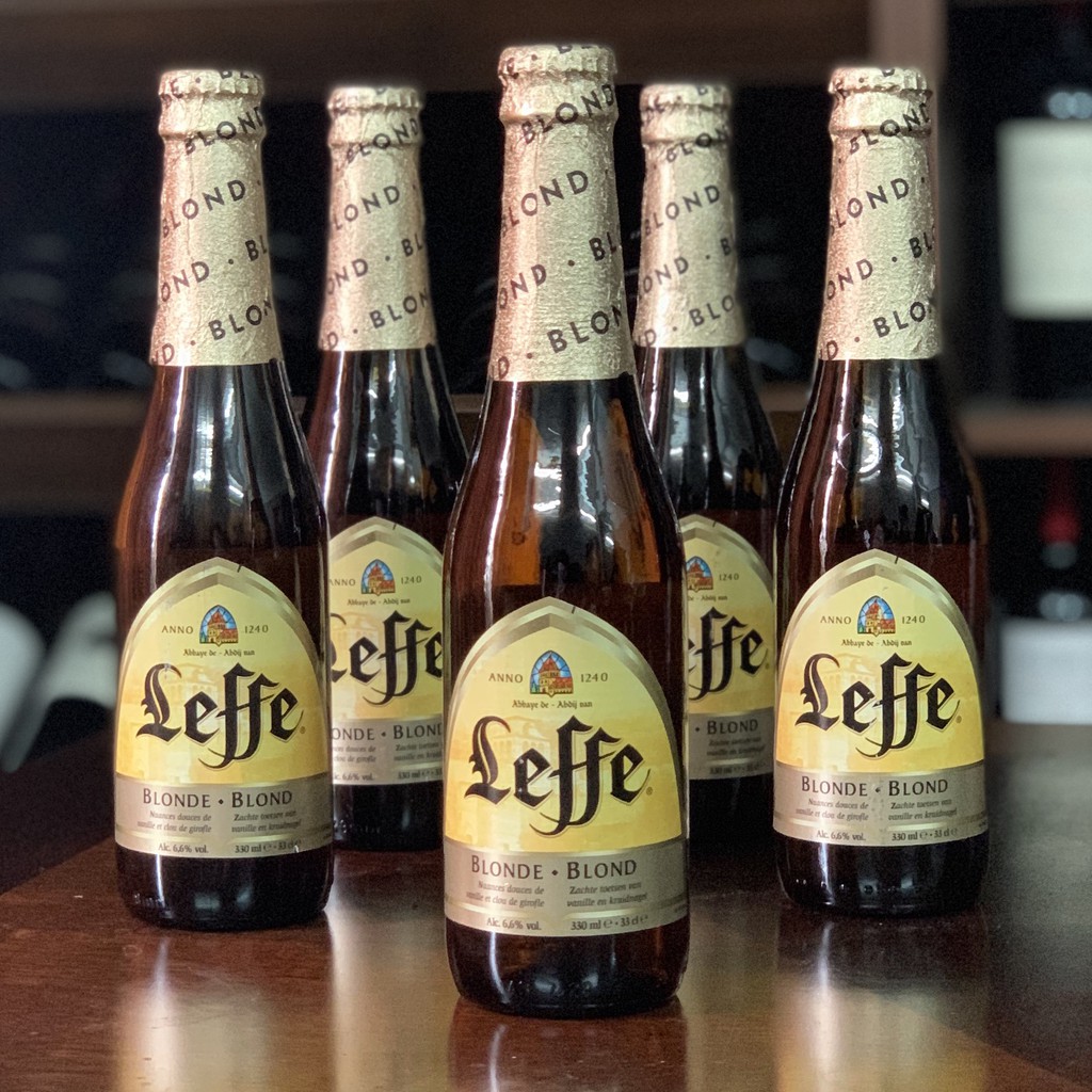 Bia Leffe Vàng ( Leffe Blonde ) 6,6% Lốc 6 Chai 330ml Nhập Khẩu Bỉ