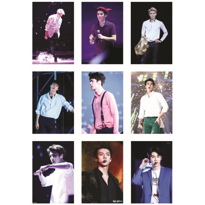 Lomo card ảnh EXO SEHUN on stage full 99 ảnh