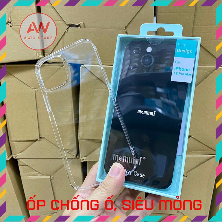 ♥️ ỐP TRONG Memumi iPhone 11/12 Không Ố Màu, Siêu Lung Linh ♥️