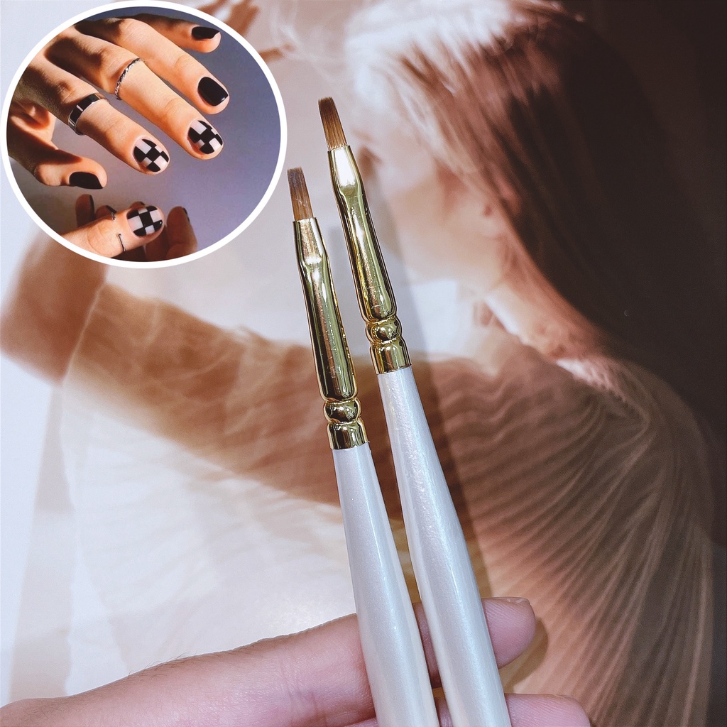 Cọ vẽ caro , tán màu nail
