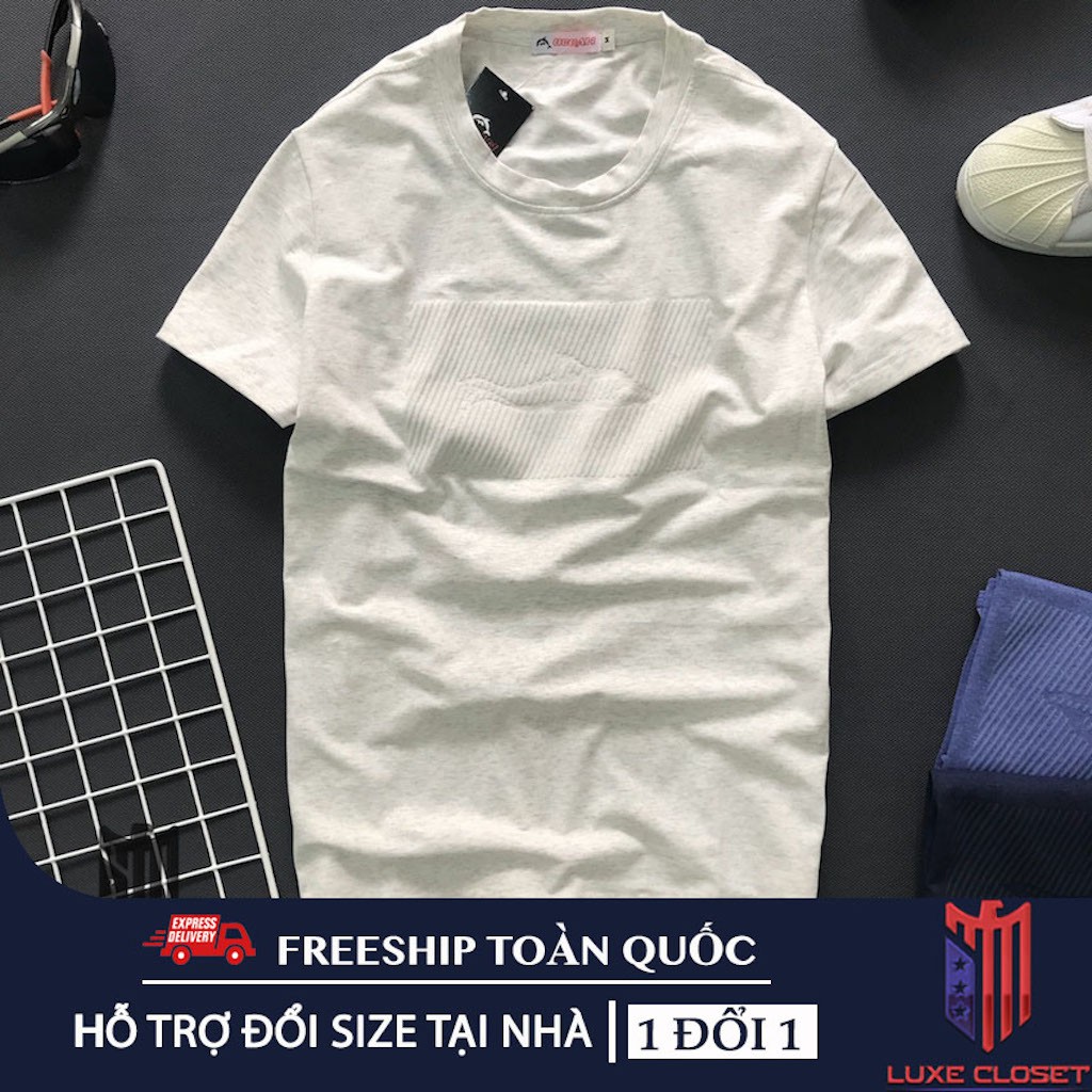 Áo thun nam cổ tròn mẫu mới phối hoạ tiết cá heo ASTD053 | BigBuy360 - bigbuy360.vn