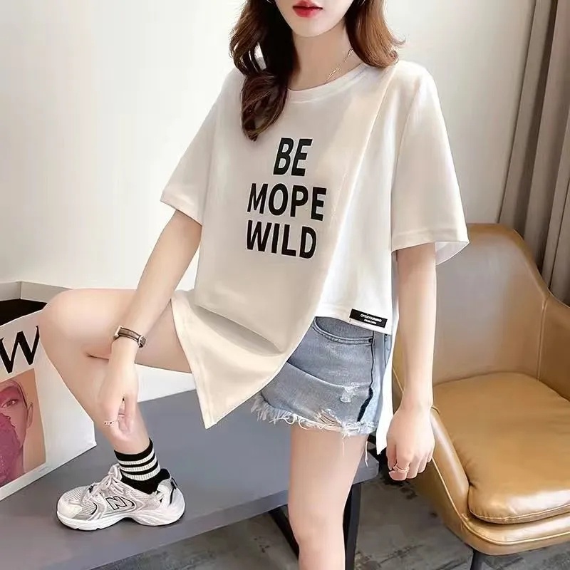 Áo Thun Tay Ngắn Plus Size Dáng Rộng 40-100KG C9282