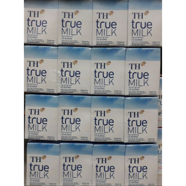 Sữa Tươi TH True Milk  110ml 
( Lốc 4 hộp )