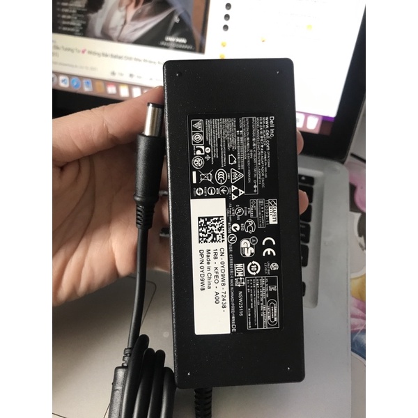 Sạc Máy Tính Dell chân kim to 19.5V-4.62A - Dây Sạc Laptop Dell 90W Zin Kèm dây nguồn - Bảo Hành 12 tháng - Lỗi 1 đổi 1