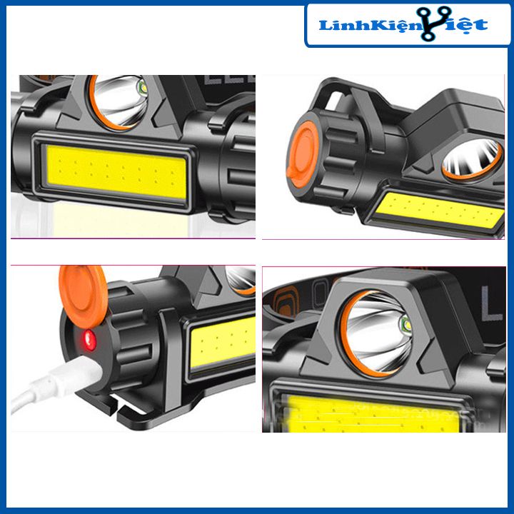 Đèn pin đội đầu mini L1898 siêu sáng 3 chức năng chống nước