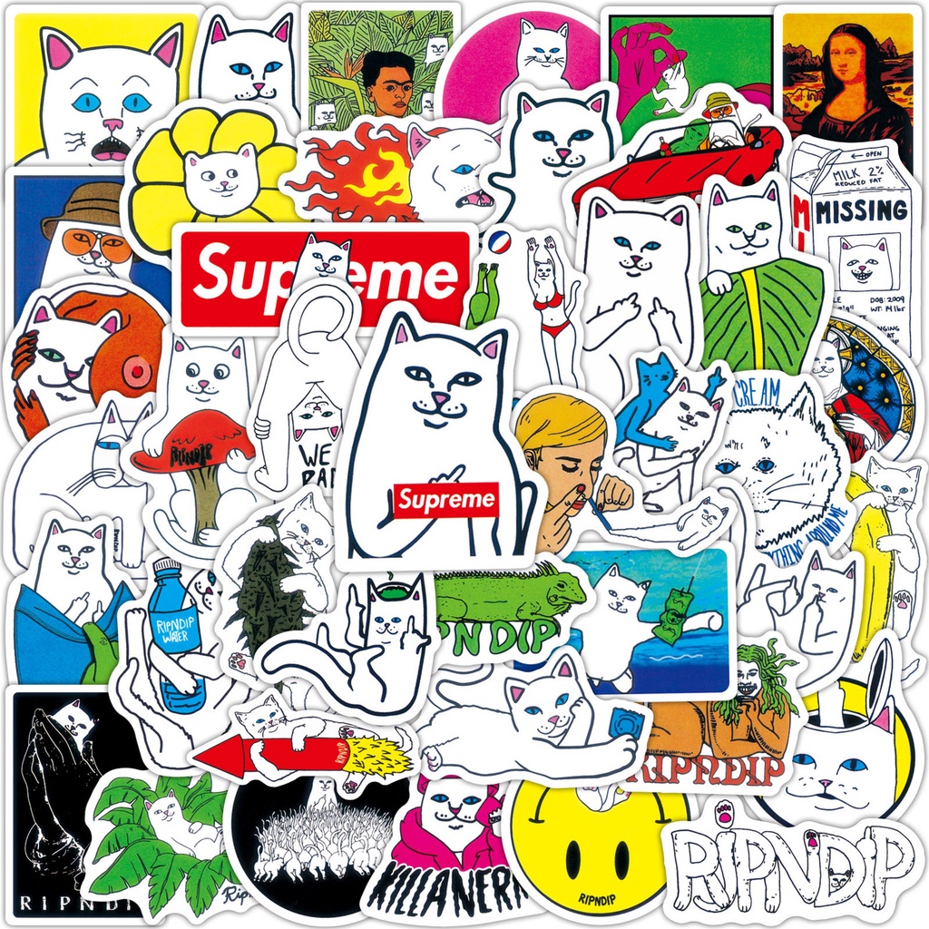 Bộ 100 Cái / Bộ ❉ Hình Dán Ripndip ❉ Miếng Dán Chống Thấm Nước Thời Trang