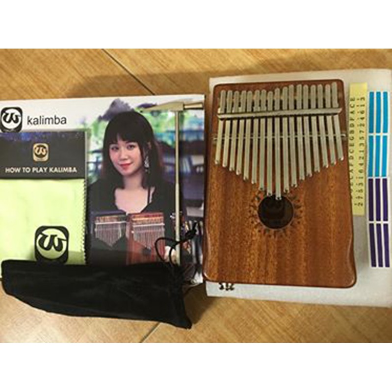 Đàn Kalimba 17 phím Gỗ Mahogany Walter WK-17NSEQ Tặng Kèm Harmonica Màu Ngẫu Nhiên  - HÀNG CÓ SẴN