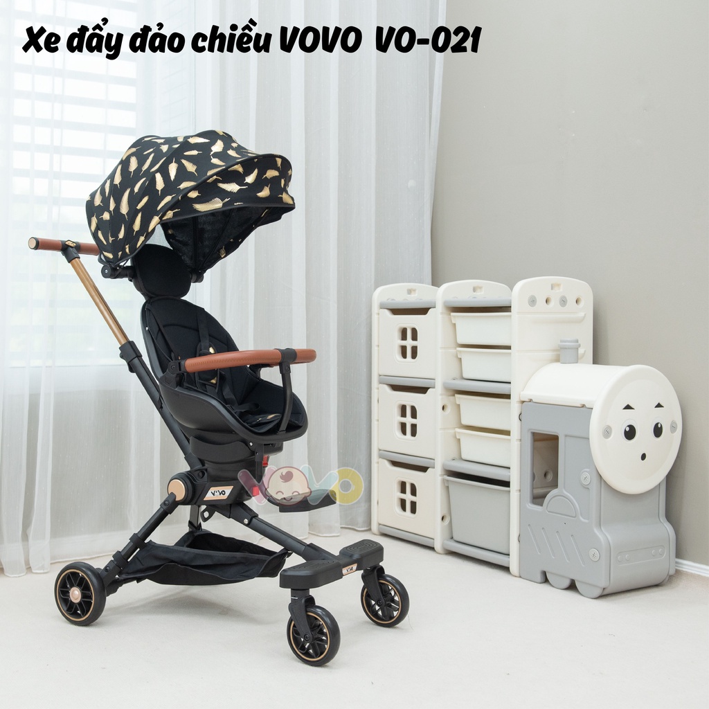Xe đẩy đảo chiều vovo 021 cho bé dưới 4 tuổi