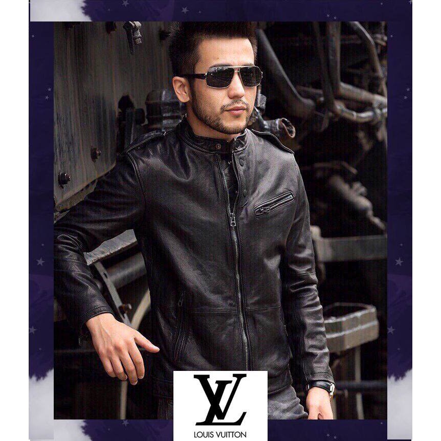 Áo Da Nam Thời Trang Cao Cấp Không Bong Tróc Nổ áo da nam thật hà nội