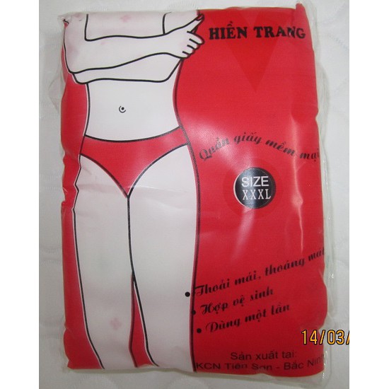 Sét 5 Quần Lót Giấy Cho Mẹ Sau Sinh, Cho Chị Em Đi Du Lịch, Dùng Trong Ngày Đèn Đỏ ( 1 Gói )