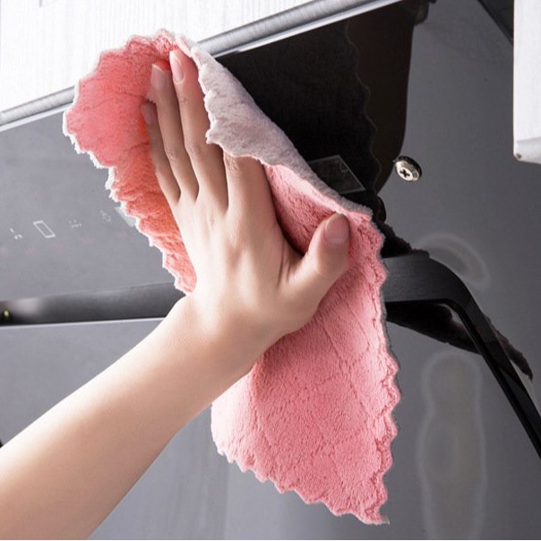 Khăn lau bếp đa năng 2 mặt siêu thấm  kháng khuẩn, khăn lau zic zac tiện dụng