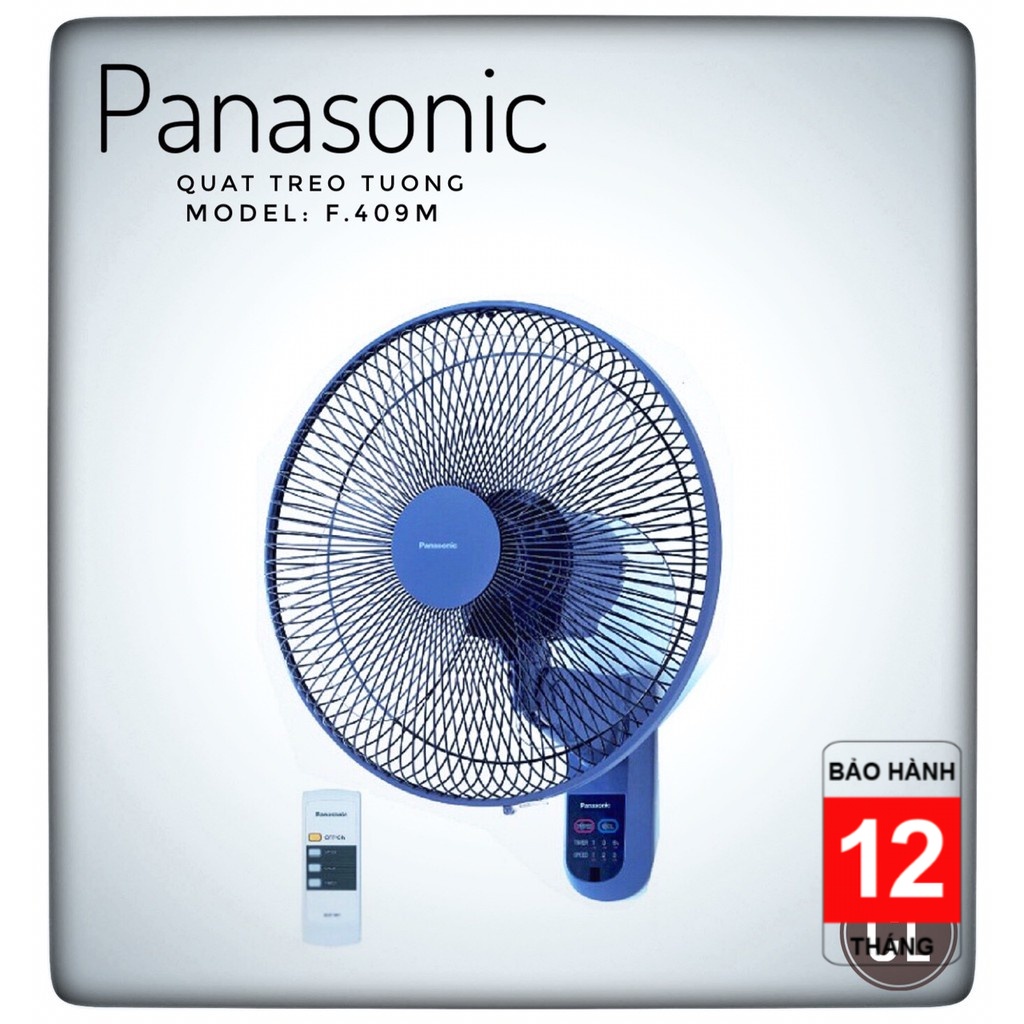 Quạt treo tường Panasonic F-409M - Có điều khiển từ xa [CHÍNH HÃNG]