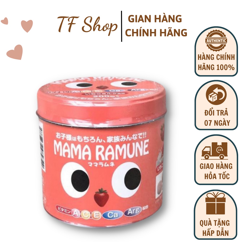 Kẹo Biếng Ăn Trẻ Em Mama Ramune Nhật 200 Viên Giúp Bé Ăn Ngon