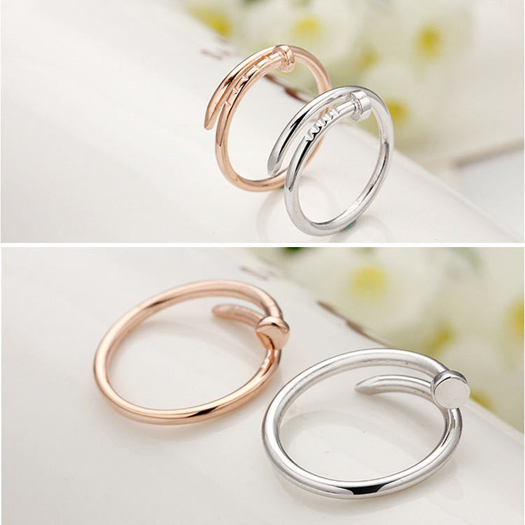 Nhẫn Hở Chất Liệu Thép Không Gỉ Thời Trang Cho Cặp Đôi