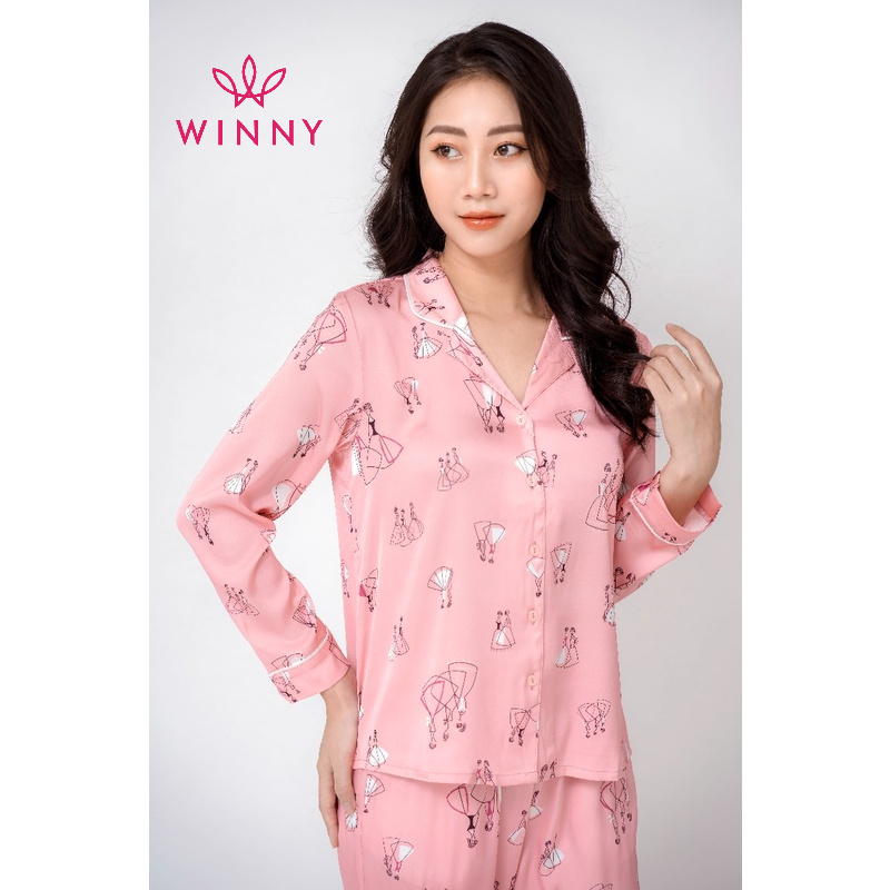 Bộ đồ mặc nhà lụa nữ Winny   2MNSA21937D