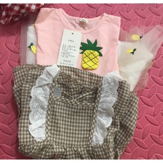 Cobo áo Baby dol và váy dứa